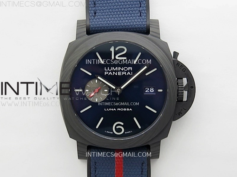 PAM1529 Carbotech VSF 1:1 Best Edition Blue Dial on Blue Kevlar Composite Strap P.9010 Clone